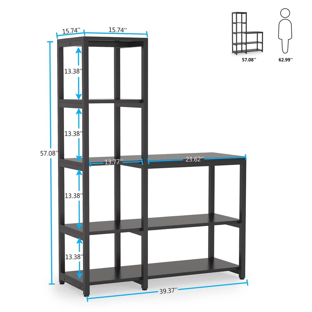 5 Tier Bookshelf  Ladder Conner Bookshelves Etagere Bookcase
