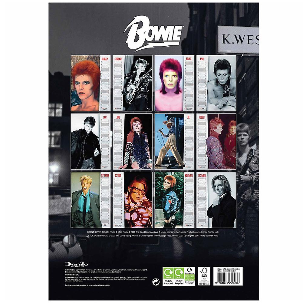 David Bowie 2024 A3 Wall Calendar