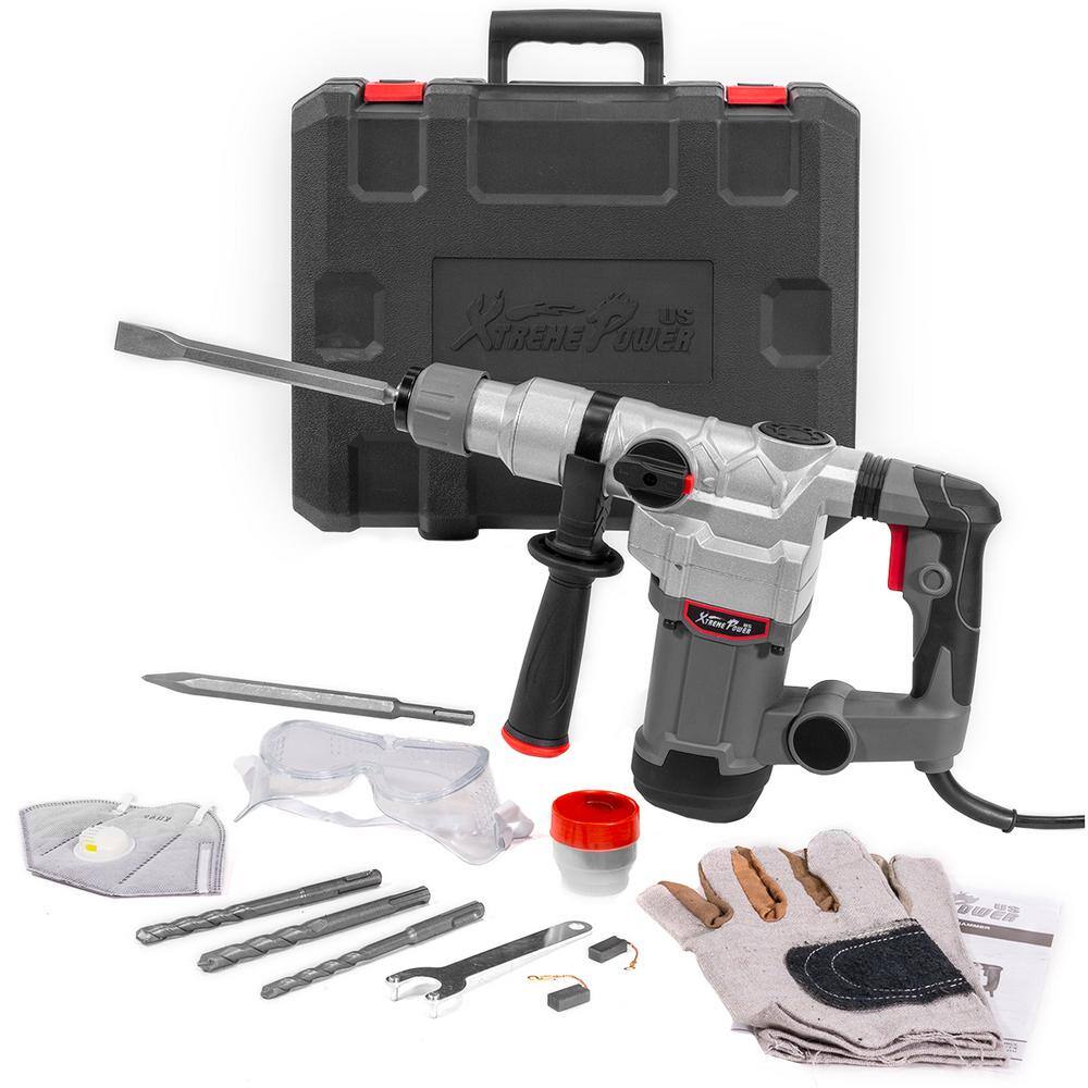 XtremepowerUS 1 in. 600 RPM 15J SDS Electric Rotary Demolition Hammer Drill 45355-H1