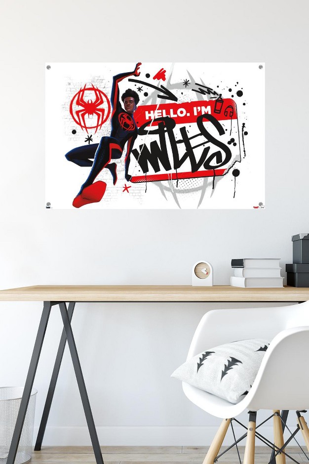 Trends International Marvel Spider man Across The Spider verse Hello I x27 m Miles Unframed Wall Poster Prints