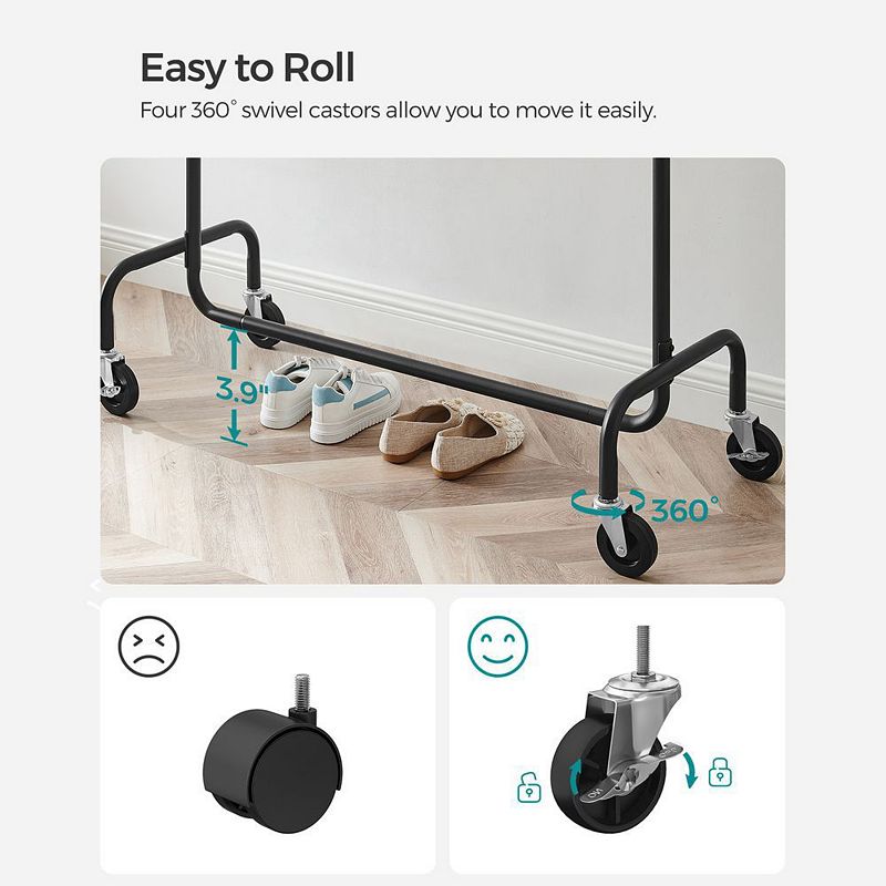 Clothes Rack with Wheels