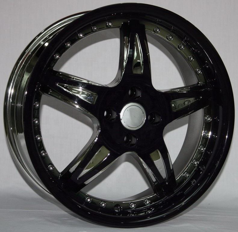 Bright Black Aftermarket Passenger Car Wheels 18~22 inch 5x114/120 oy Rims