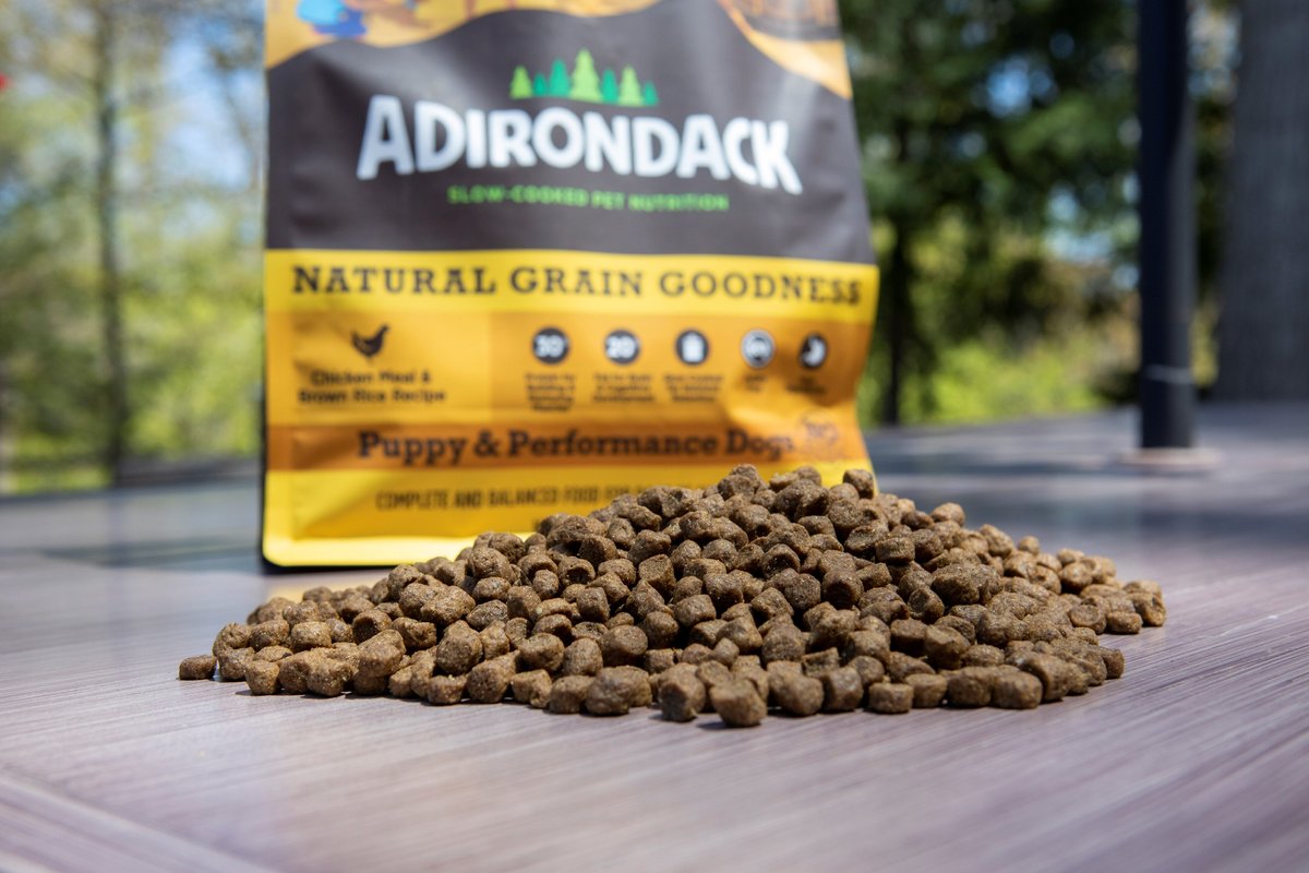 Adirondack 30% Protein High-Fat Recipe Chicken Meal and Brown Rice Puppy and Performance Dogs Dry Dog Food