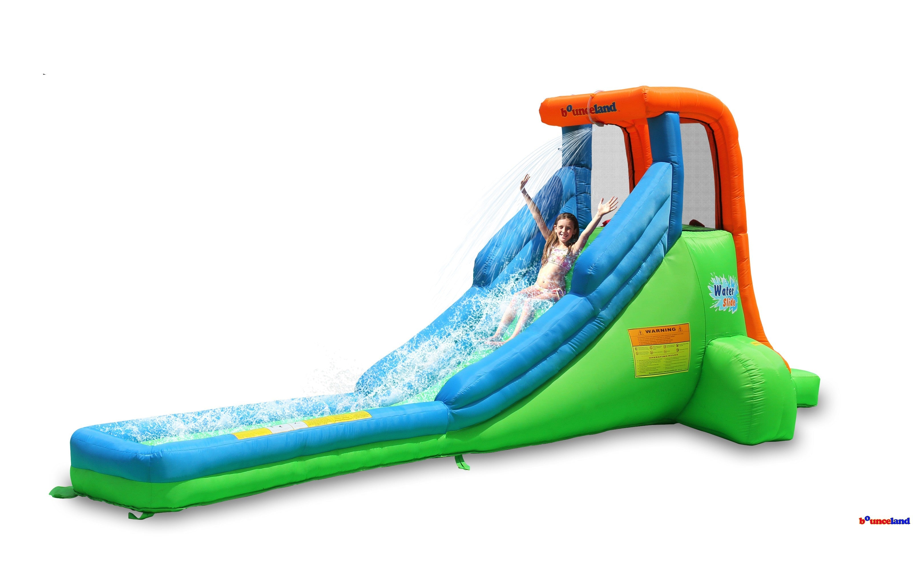 Bounceland Single Water Slide Green