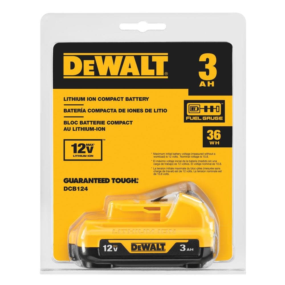 DEWALT 12V MAX 3.0Ah Li-Ion Battery DCB124 from DEWALT