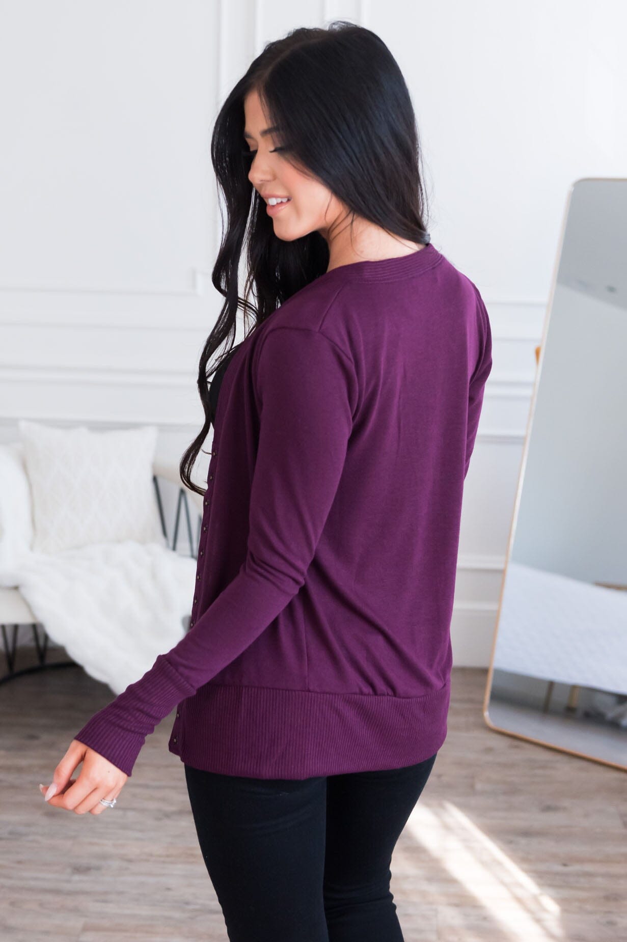 Free Soul Modest Button Cardigan