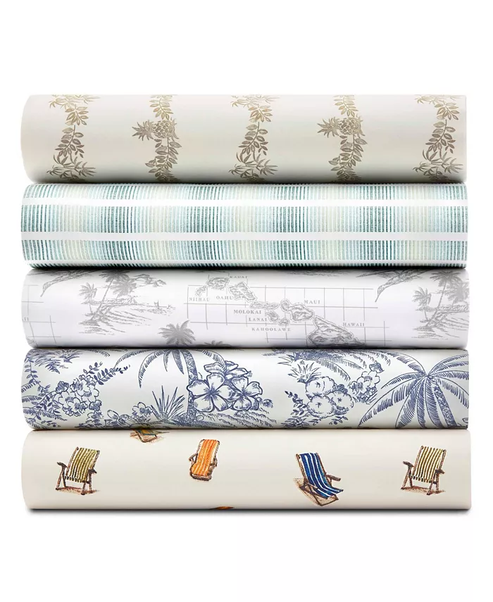 Tommy Bahama Home Tommy Bahama Map Sheet Set， Queen