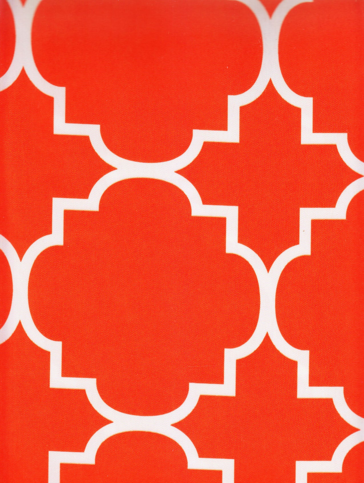 Harman Panama Tile Pattern Fabric Zippered Umbrella Tablecloth (60 x 90 Rectangle Umbrella, Tangerine)