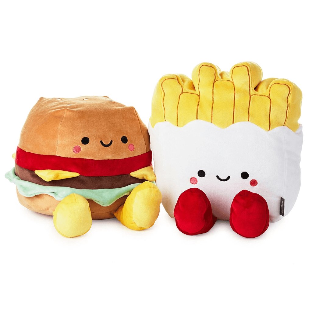 Hallmark  Large Better Together Burger and Fries Magnetic Plush, 10.25