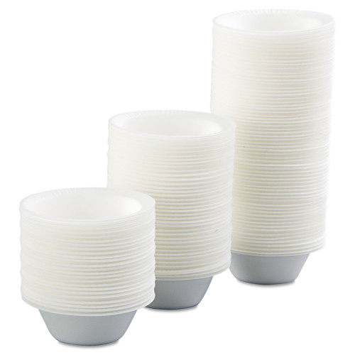 Dart Non-Laminated Foam Dinnerware， Bowl， 5 oz， White， 125/Pack， 8 Packs/Carton (5BWWC)