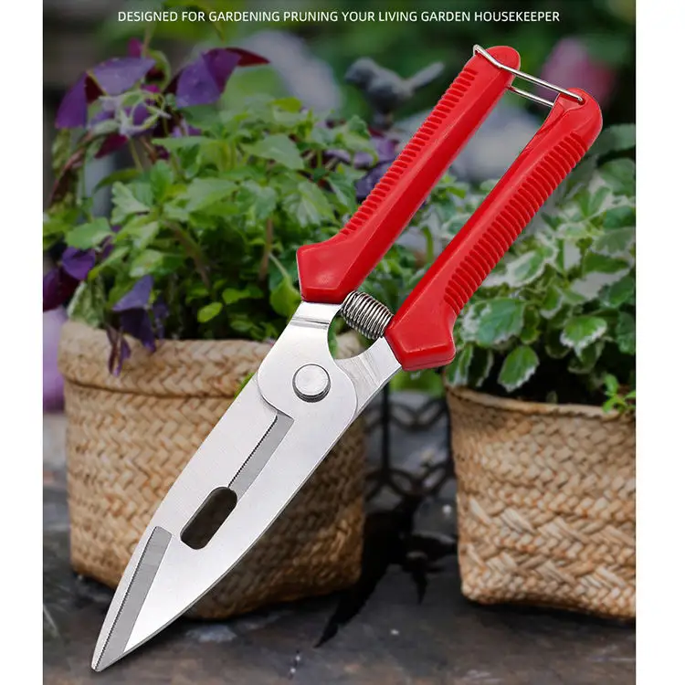 Professional Sharp Bypass Pruning Shears Tree Trimmers Gardening Scissors Cut Fruit Branches Garden Shears Hand Pruner