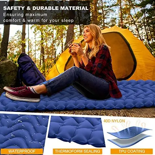 Inventory built in pump TPU Lightweight Camping equipment Air Mattress Sleeping Pad