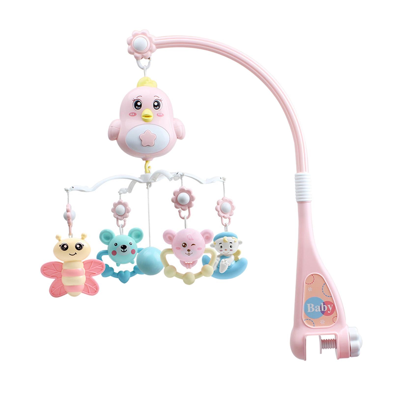 Musical Crib Mobile Hanging Rotating Rattles for Ages 0+ Months Nursery Toys