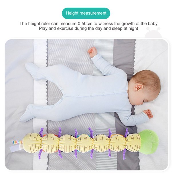 ISHANTECH Stuffed Caterpillar Baby Toys Musical Soft Infant Toy Sensory Plush Toys Crinkle Rattle with Ring Bell Design for Crawling Babies Boys Girls Newborn Preschool Toddler 3+ Month Green