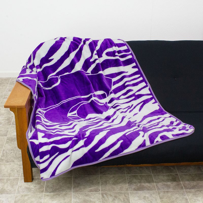 NCAA Kansas State Wildcats Soft Raschel Throw Blanket