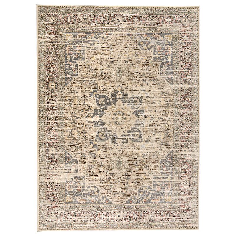 Weave and Wander Huron Beige Traditional Ornamental Area Rug