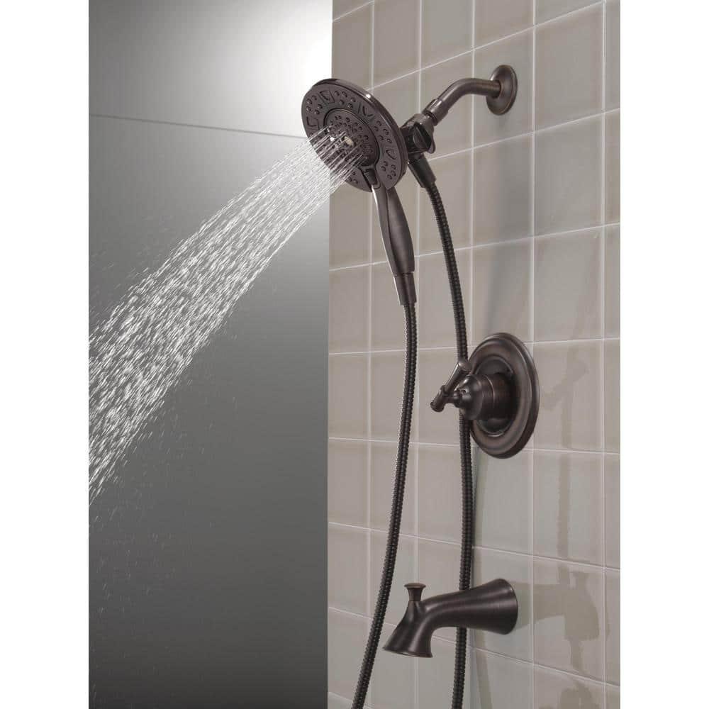 Delta Chamberlain In2ition SingleHandle 4Spray Tub and Shower Faucet in Venetian Bronze