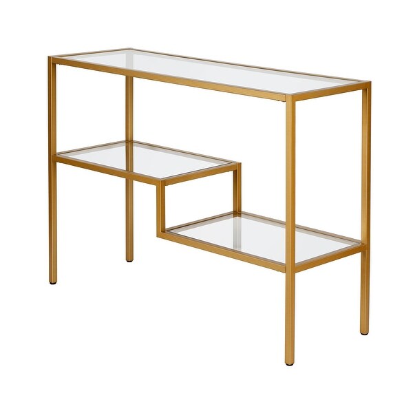 Lovett Console Table Brass Finish