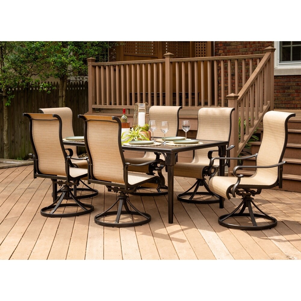 Hanover Brigantine 7 Piece Dining Set with a 40\