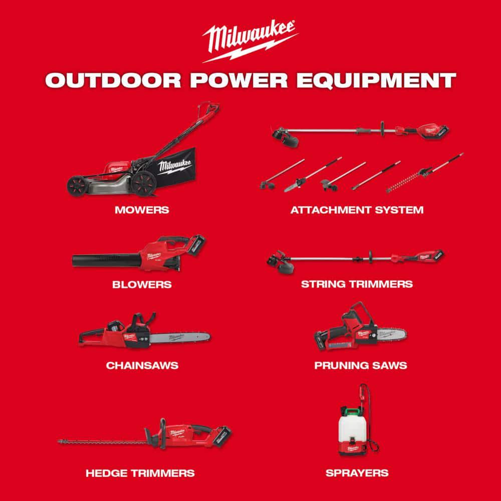 Milwaukee M18 FUEL 18V LithiumIon Brushless Cordless QUIKLOK String Grass Trimmer with 0095  Trimmer Line 208242 PreCut