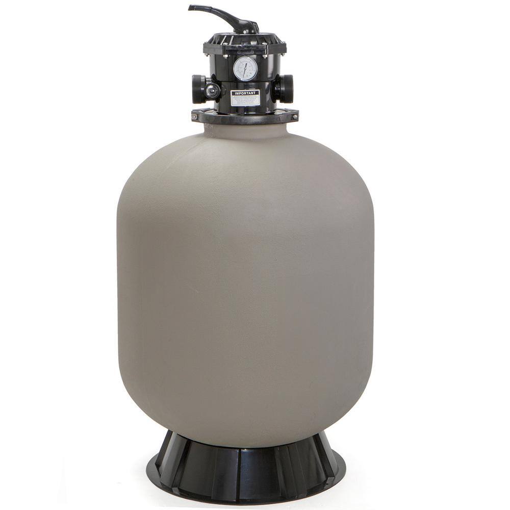 XtremepowerUS 24 in. Swimming Pool Sand Filter System with 7-Way Valve In-Ground 75141-H2