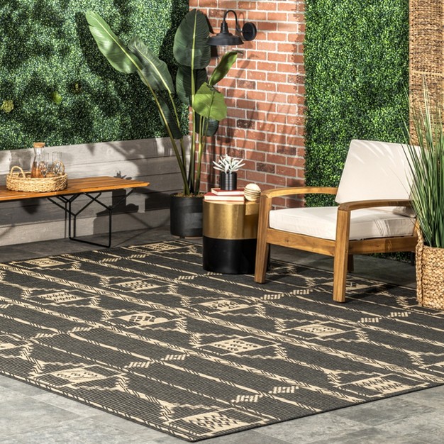 Nuloom Claudia Striped Indoor outdoor Patio Area Rug