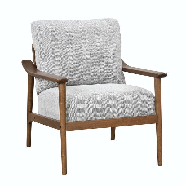 Mid Century Modern Arm Chair with Solid Wood Frame