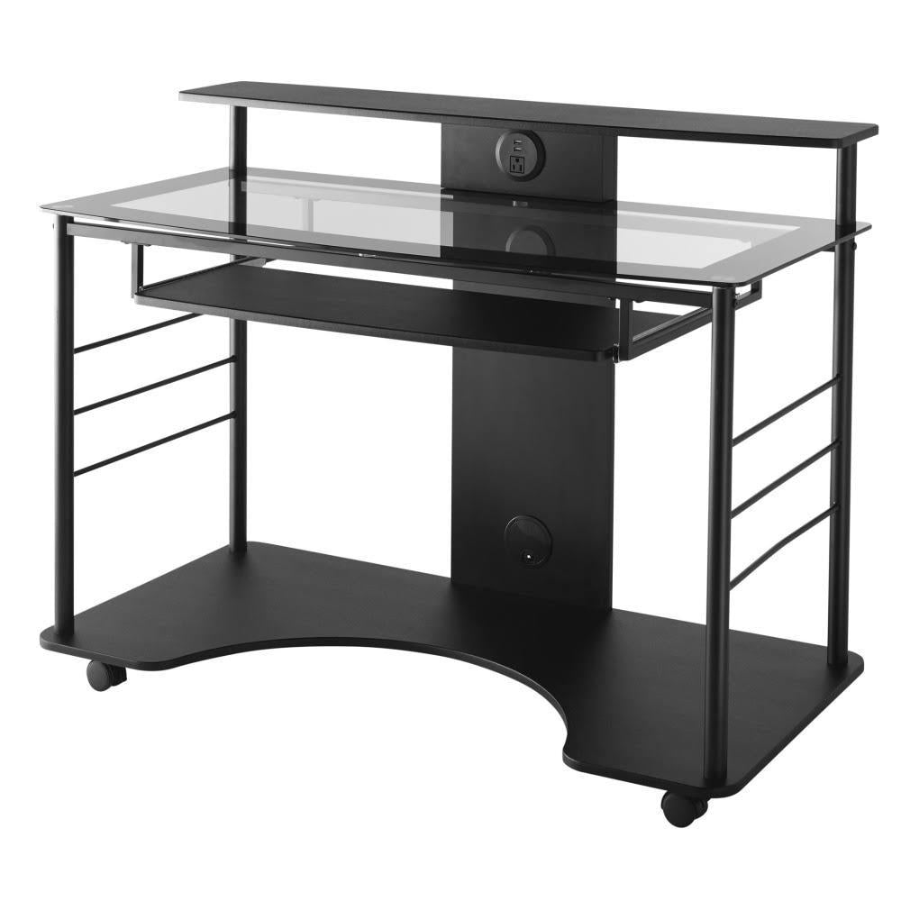 47′′W Mobile Tech Desk, Black