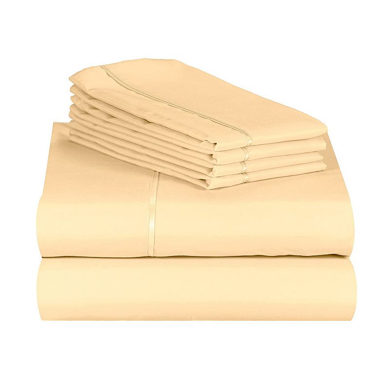 Luxclub's Premium Bed Sheet Set - Silky Soft， Deep Pockets 18， Eco-friendly， Wrinkle-free