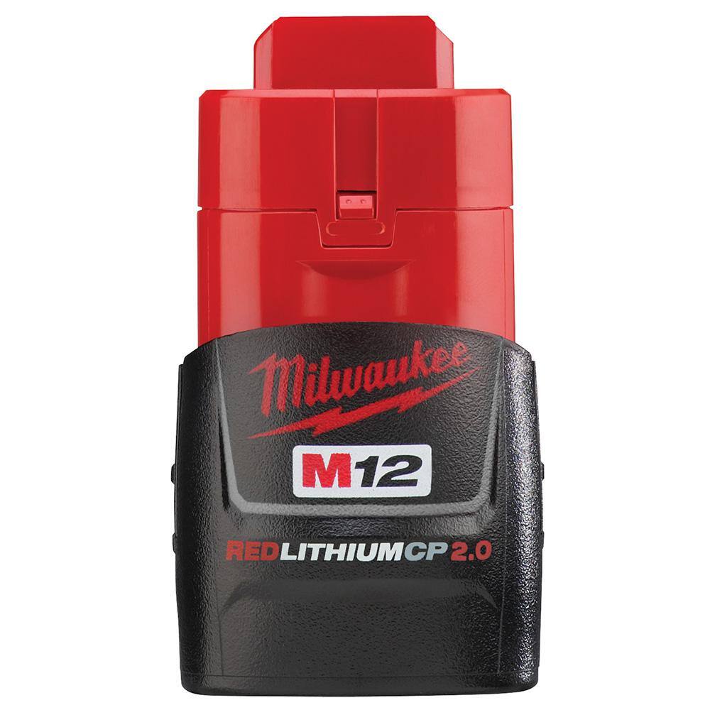 MW M12 12-Volt Lithium-Ion Cordless Portable Inflator Kit with 4.0 Ah Battery Charger and Bonus 2.0 Ah Battery Pack 2475-21XC-48-11-2420