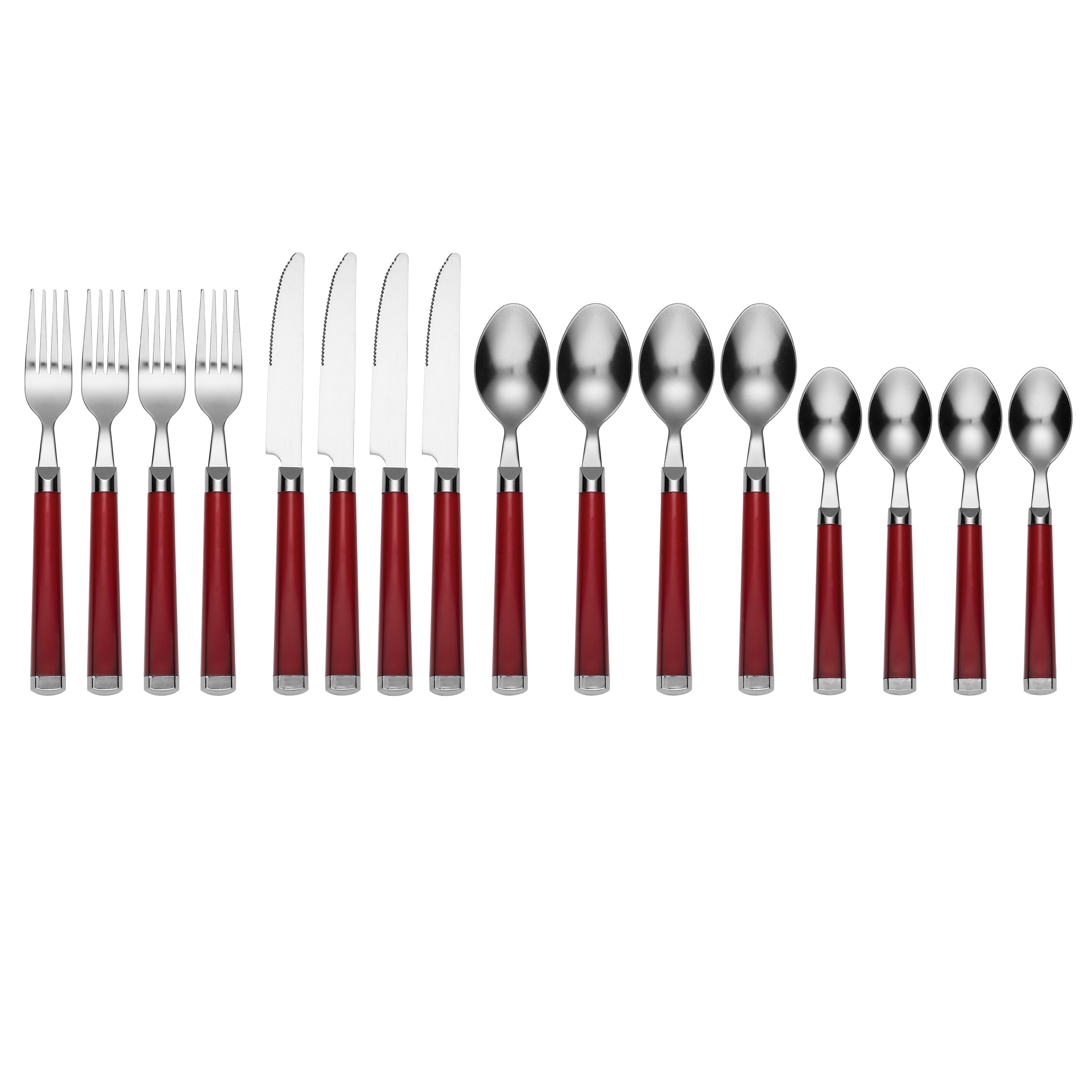 Temptation Red 16-Piece Set with Rack