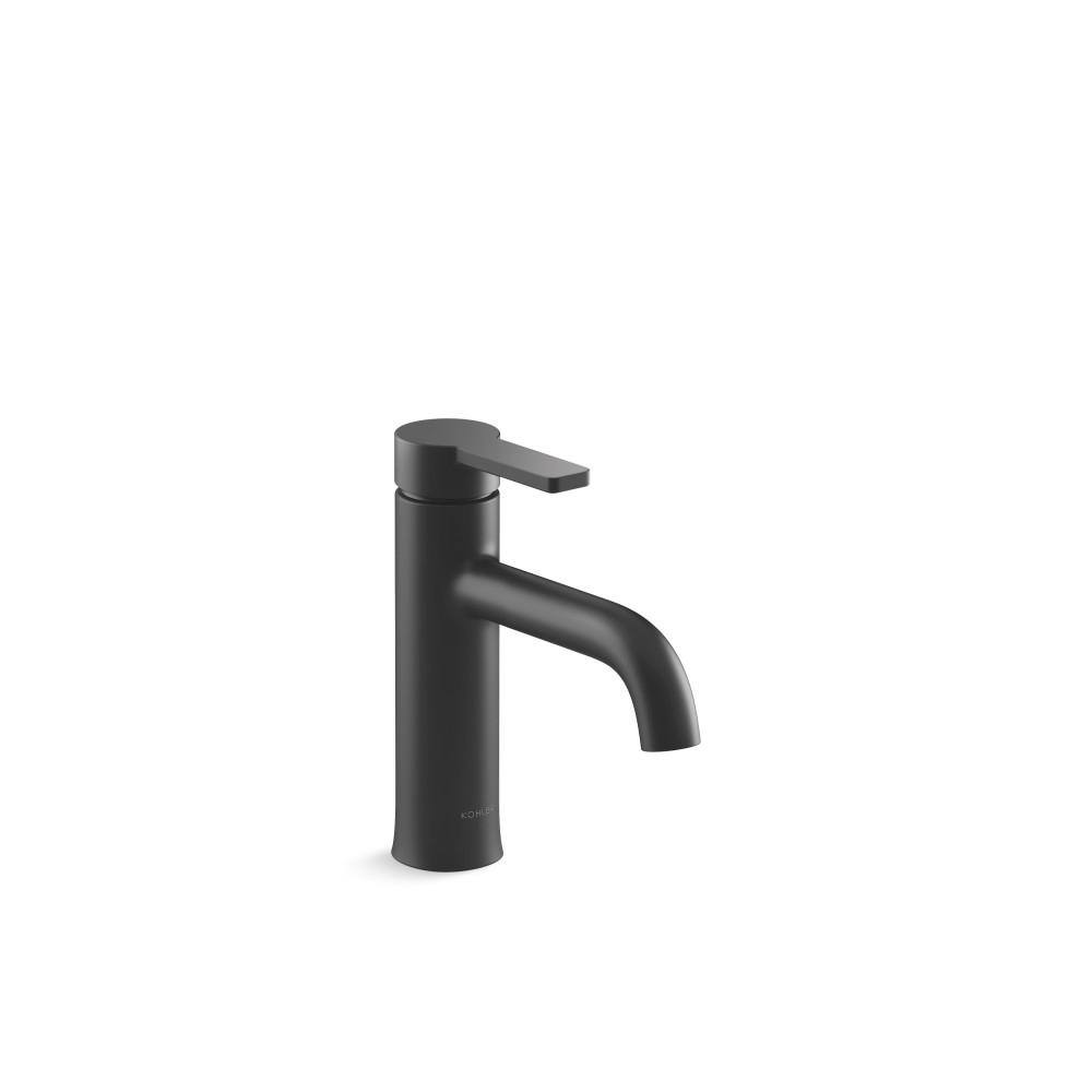 KOHLER Venza Single-Handle Single-Hole Bathroom Faucet in Matte Black 28126-4N-BL