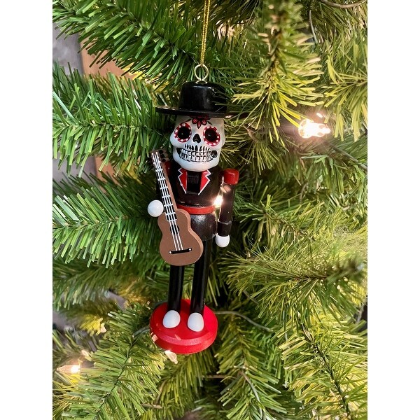 Santa's Workshop Day of the Dead Nutcracker Ornament 6