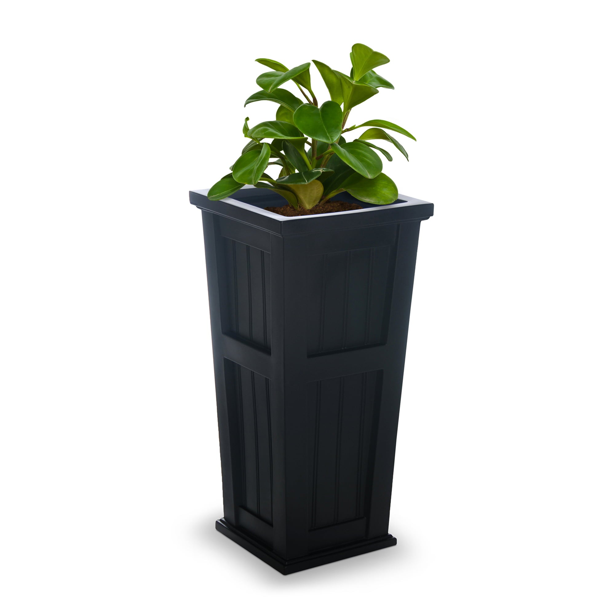 Cape Cod 32" Tall Planter - Black