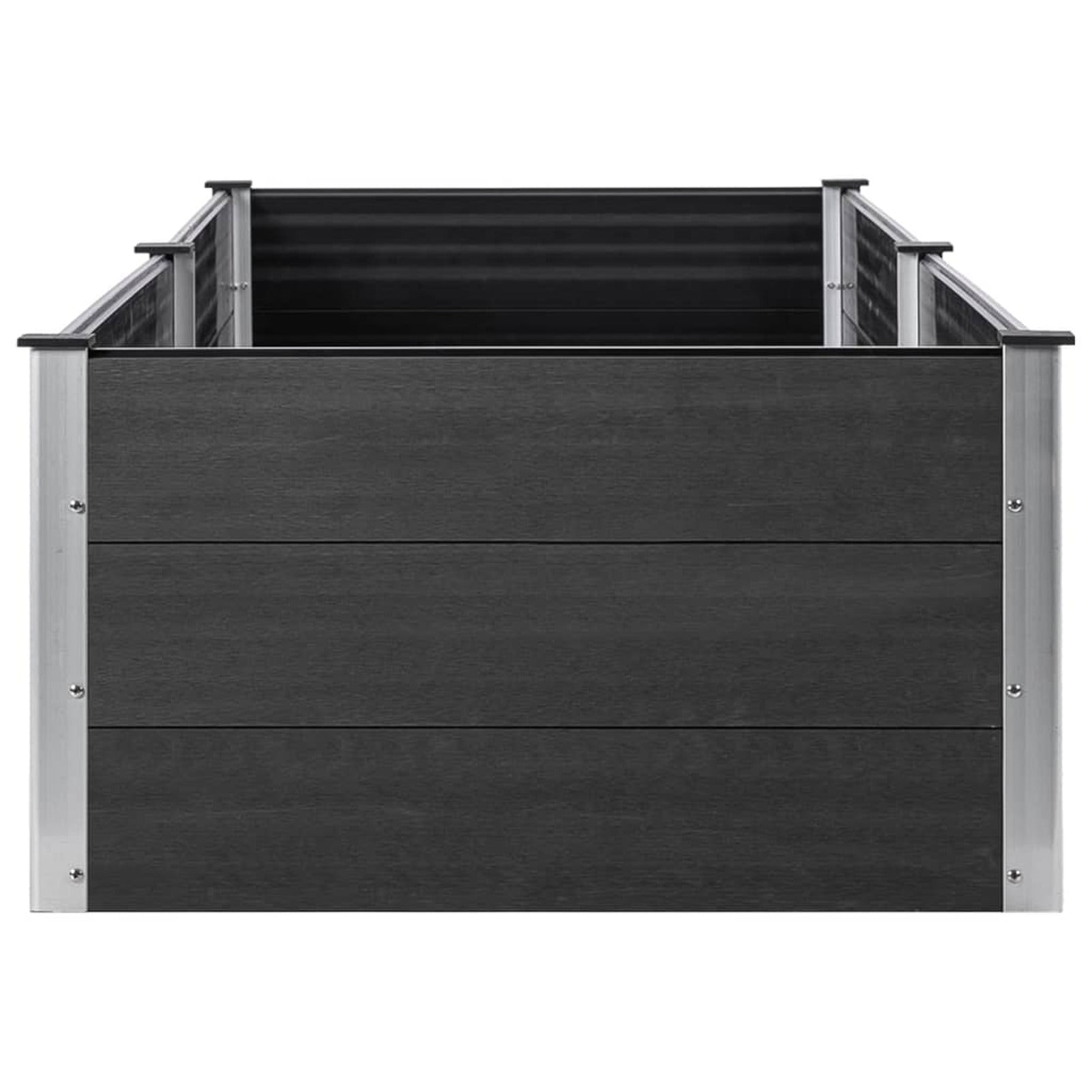 Carevas Garden Raised Bed 78.7"x39.4"x21.3" WPC Gray