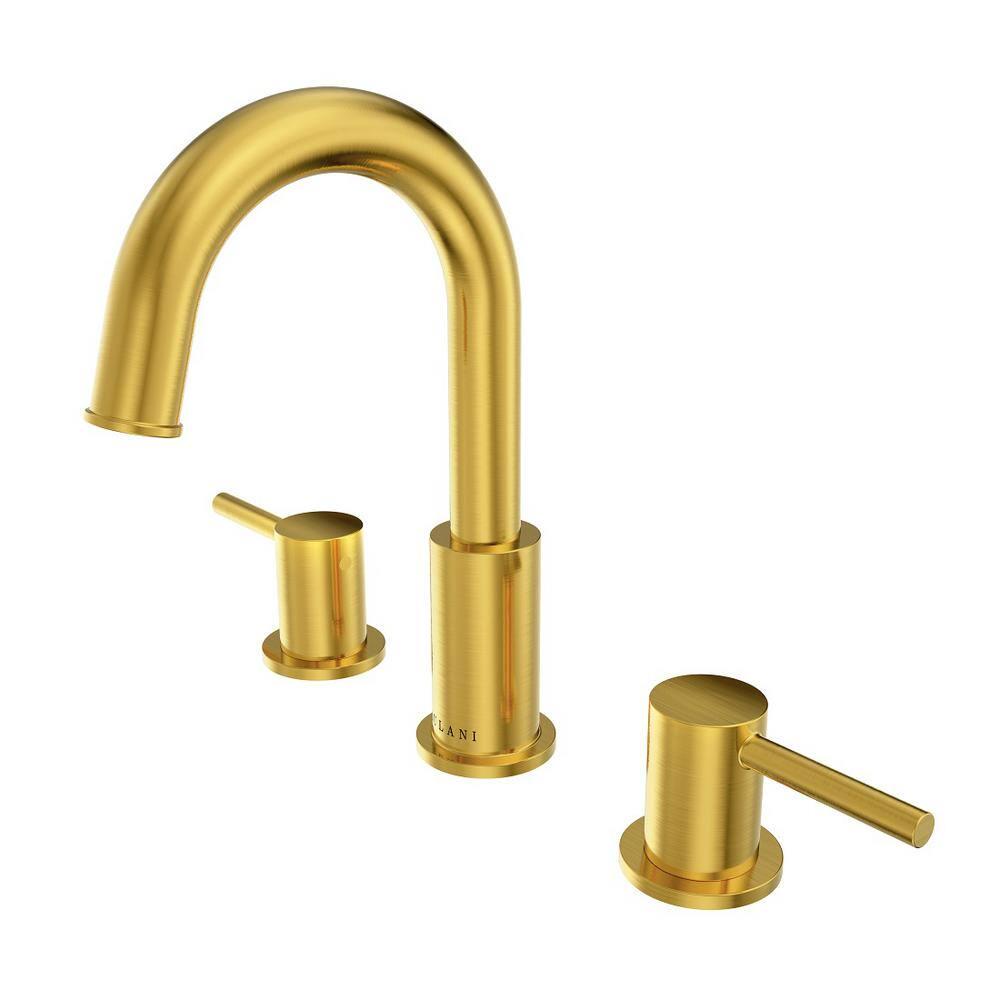 Lulani St Lucia Collection 8 in Widespread 2Handle Bathroom Faucet in Gold finish