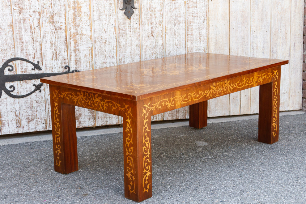 Dutch Colonial Marquetry Coffee Table   Traditional   Coffee Tables   by De cor  Houzz