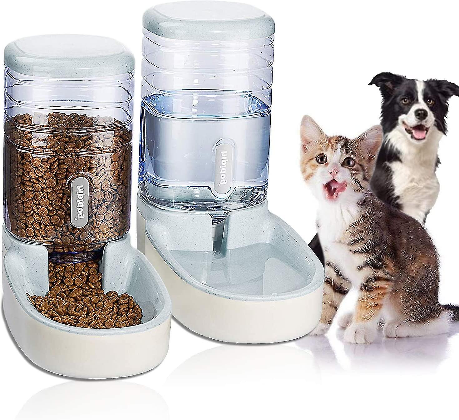 Automatic Water And Food Dispenser For Pets Cats Dogs 11 Gallon With 1 Water Dispenser And 1 Auto Feeder