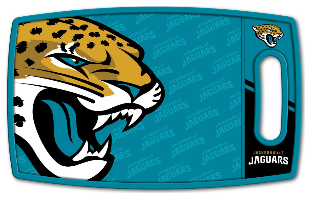 Jacksonville Jaguars Logo Series Cutting Board   Traditional   Cutting Boards   by StadiumView Products  Houzz