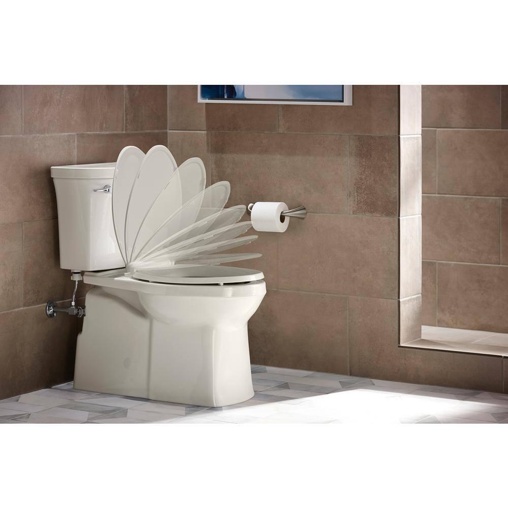 KOHLER GripTight Cachet Q3 Elongated Closed Front Toilet Seat in Biscuit