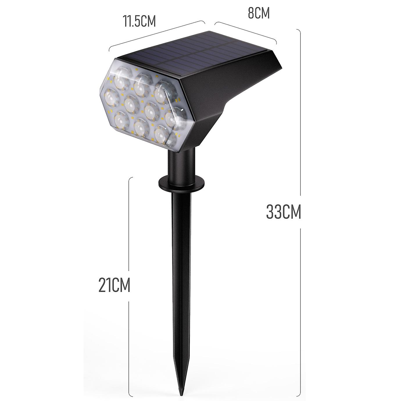 92 Led Outdoor Solar Lawn Light Landscape Spotlight Ip67 Waterproof