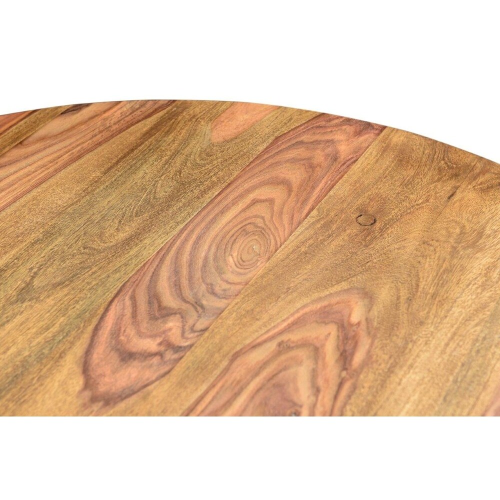 Blossom Sheesham Wood Round Dining Table   48\