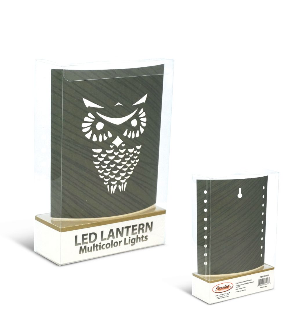 Puzzled Owl LED Decorative Lanterns - Bird Theme - Item #9653