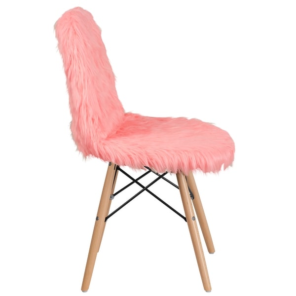 4Pk Shaggy Dog Accent Chair - Dorm Chair