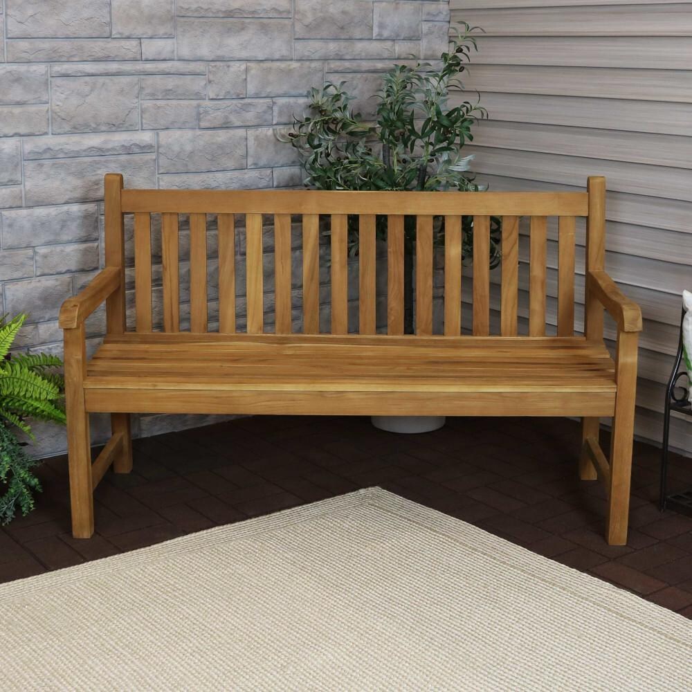 Ultimate Patio Outdoor Teak Wooden Garden Bench