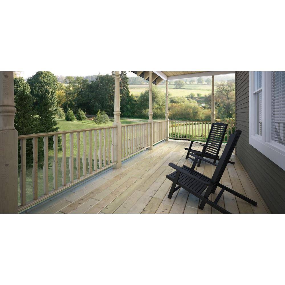 ProWood 2 in. x 4 in. x 6 ft. Pressure-Treated Routed Hand Rail (4-Pack) 206722