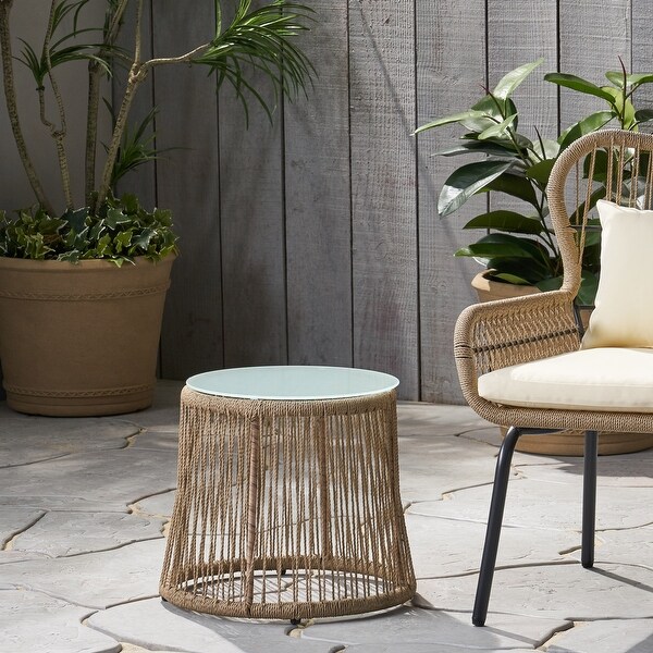 Southport Side Table，Simple and Elegant，Suitable for Gardens，Backyards，Outdoor Anywhere