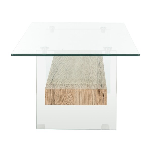 SAFAVIEH Kayley Modern Glass Coffee Table - 43.3