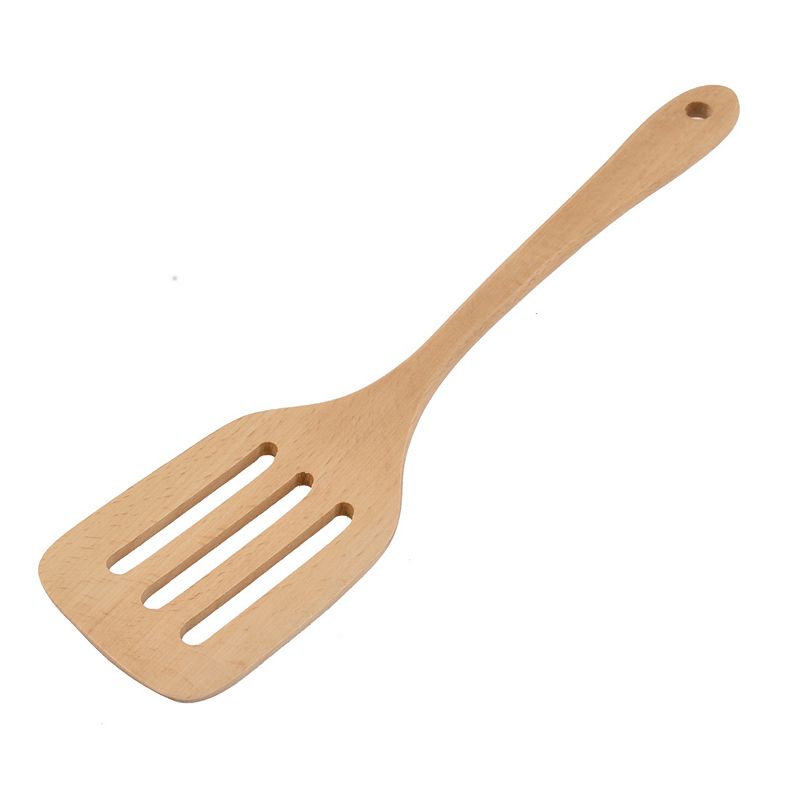 Wooden Hollow Design Cooking Ware Pancake Frying Turner Spatula