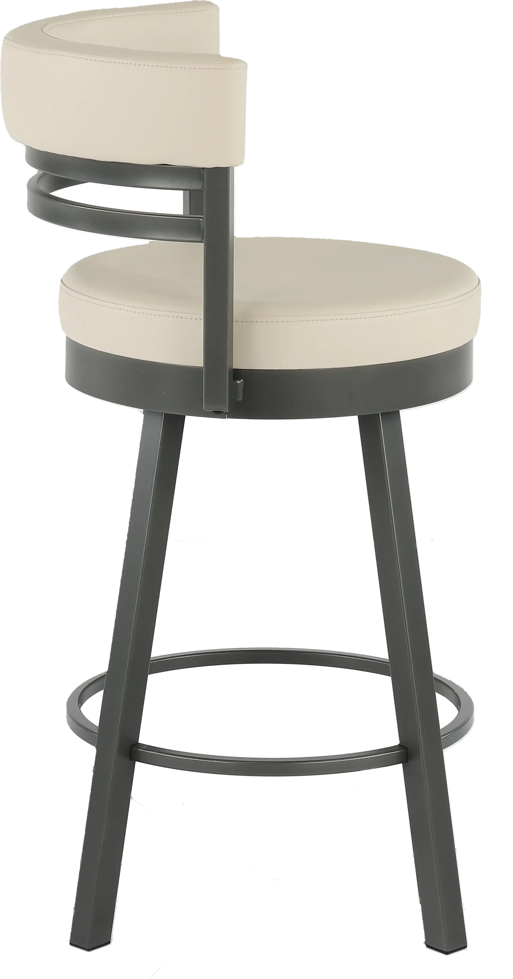 Ronny Oyster White Swivel Counter Height Stool